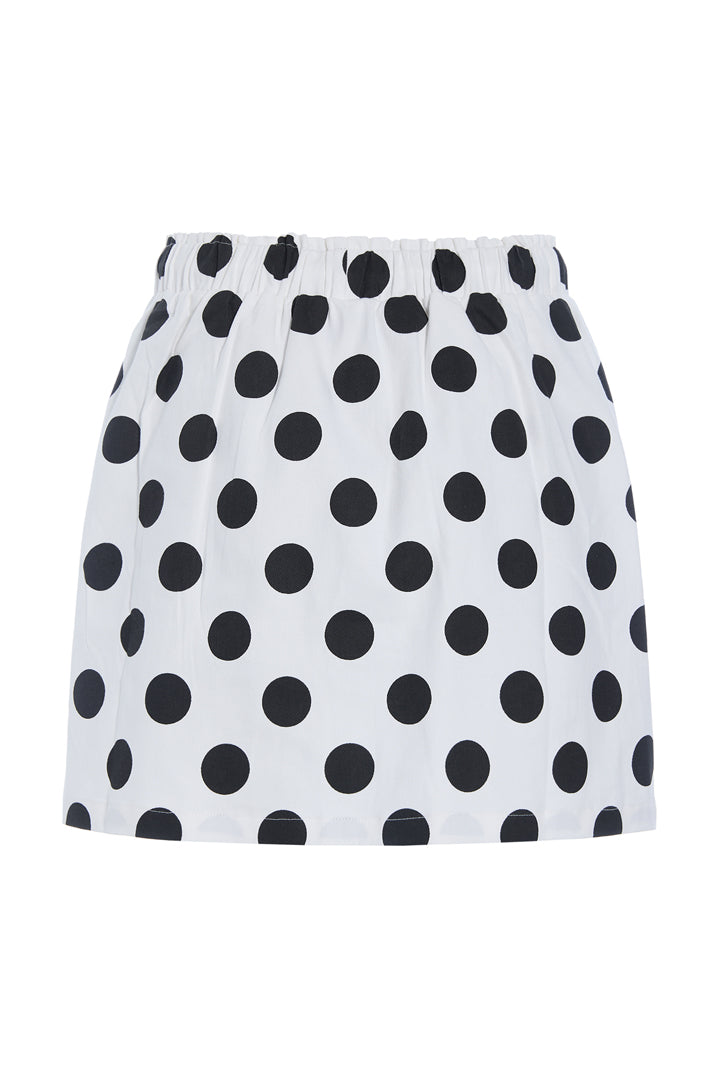 HUNKØN Divina Skirt Nederdele White w/ dots