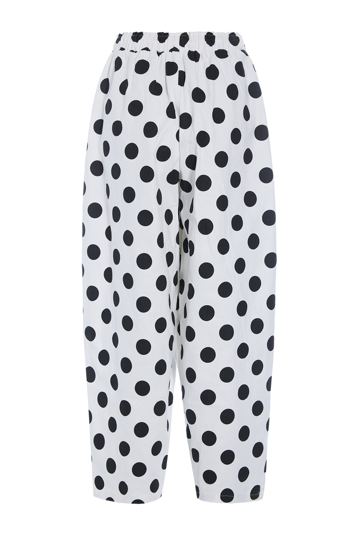 HUNKØN Divina Trousers Bukser White w/ dots