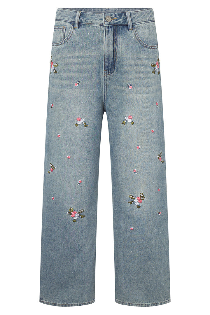 HUNKØN Dolly Denim Trousers Bukser Light Denim
