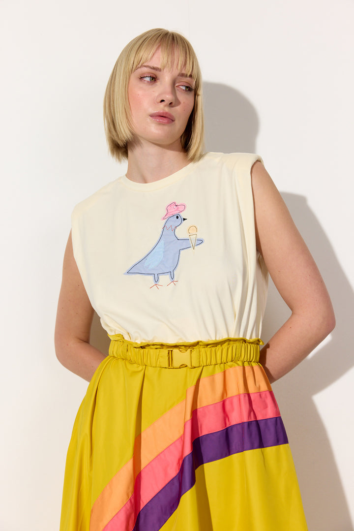 HUNKØN Dove Dress Kjoler Yellow