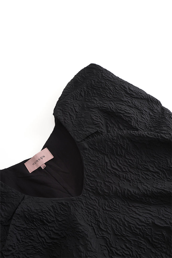 HUNKØN Ebba Wing top Toppe Black