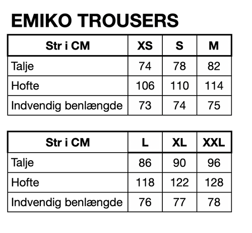 HUNKØN Emiko Trousers Bukser Grey