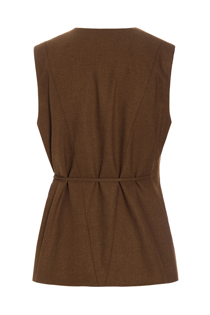 HUNKØN Emiko Vest Vests Brown