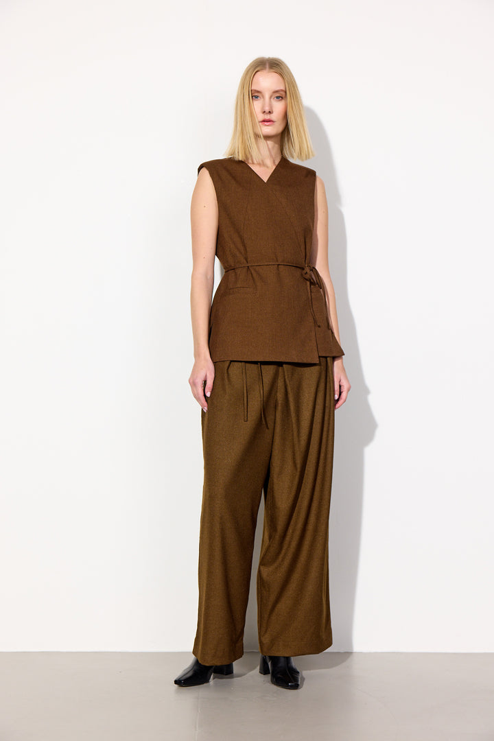 HUNKØN Emiko Vest Vests Brown