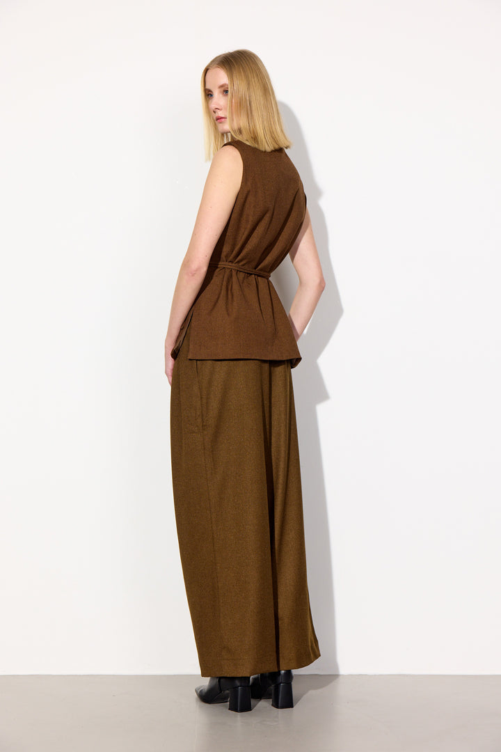 HUNKØN Emiko Vest Vests Brown