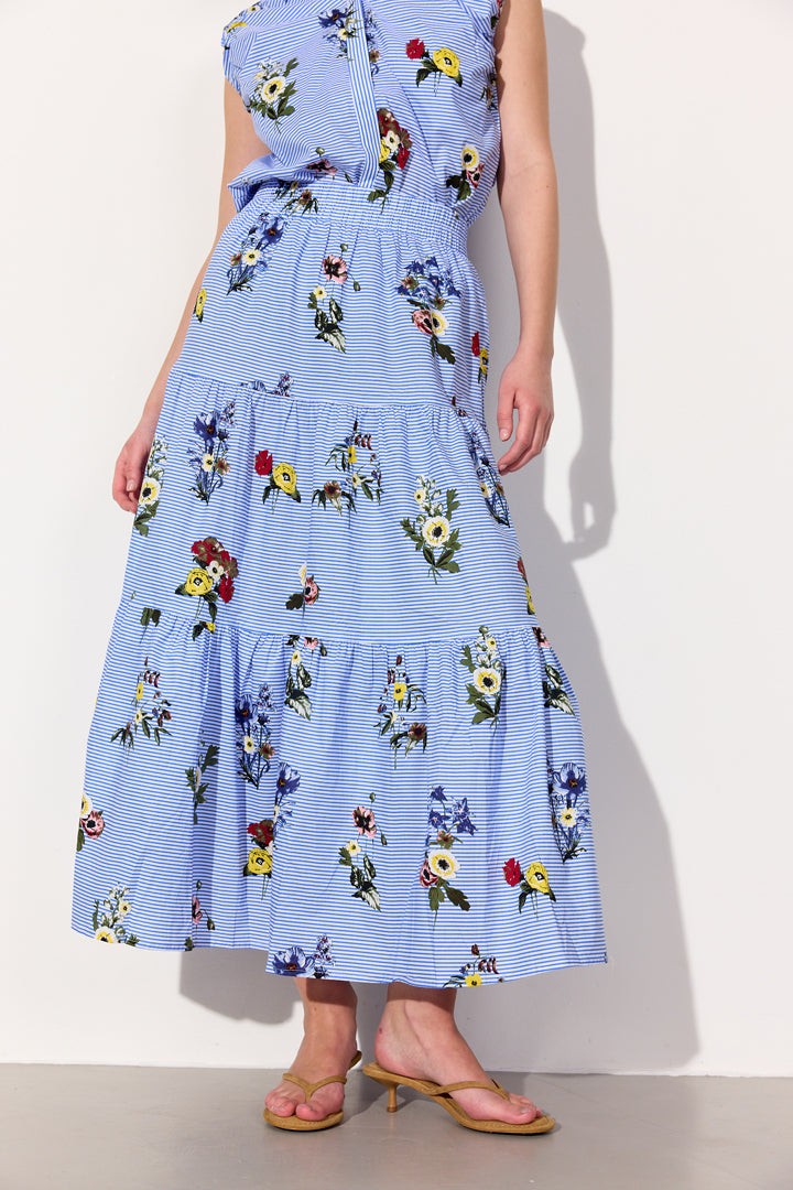 HUNKØN Emma Skirt Nederdele Blue Hawaii