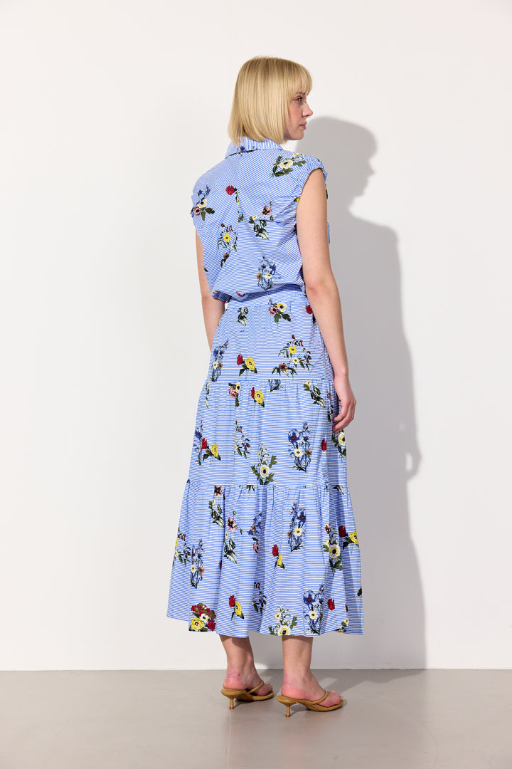 HUNKØN Emma Skirt Nederdele Blue Hawaii