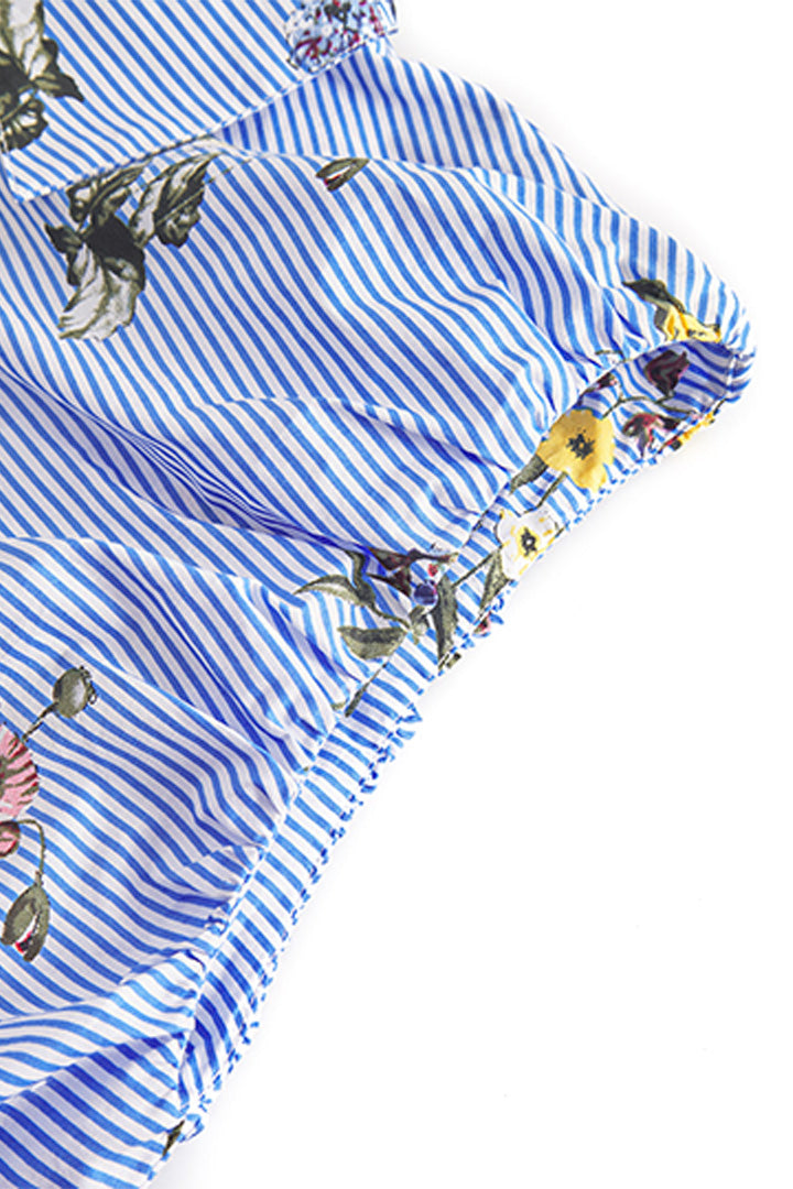 HUNKØN Emma Top Toppe Blue Hawaii