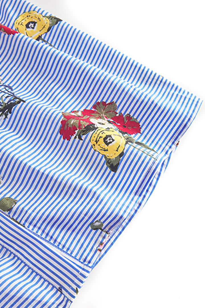 HUNKØN Emma Top Toppe Blue Hawaii