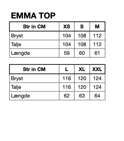 HUNKØN Emma Top Toppe Red Hawaii