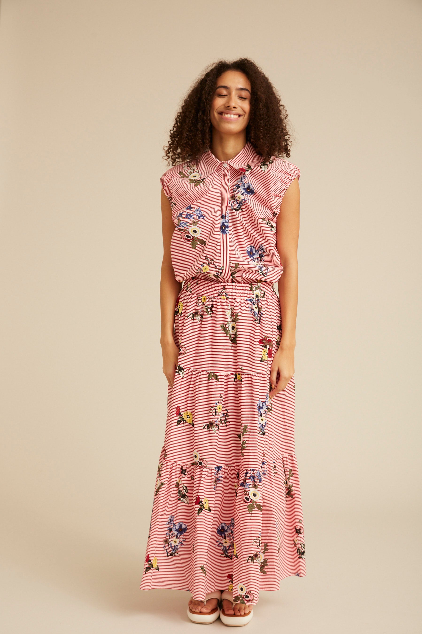 HUNKØN Emma Top Toppe Red Hawaii