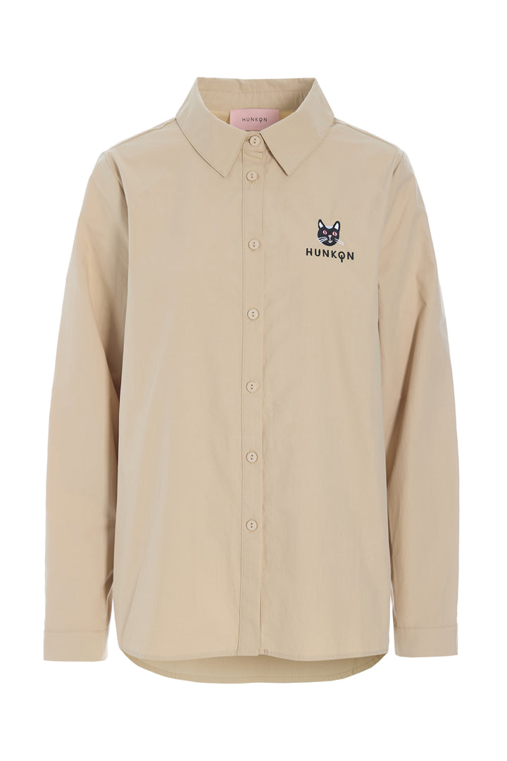 HUNKØN Esme Shirt Skjorter Beige