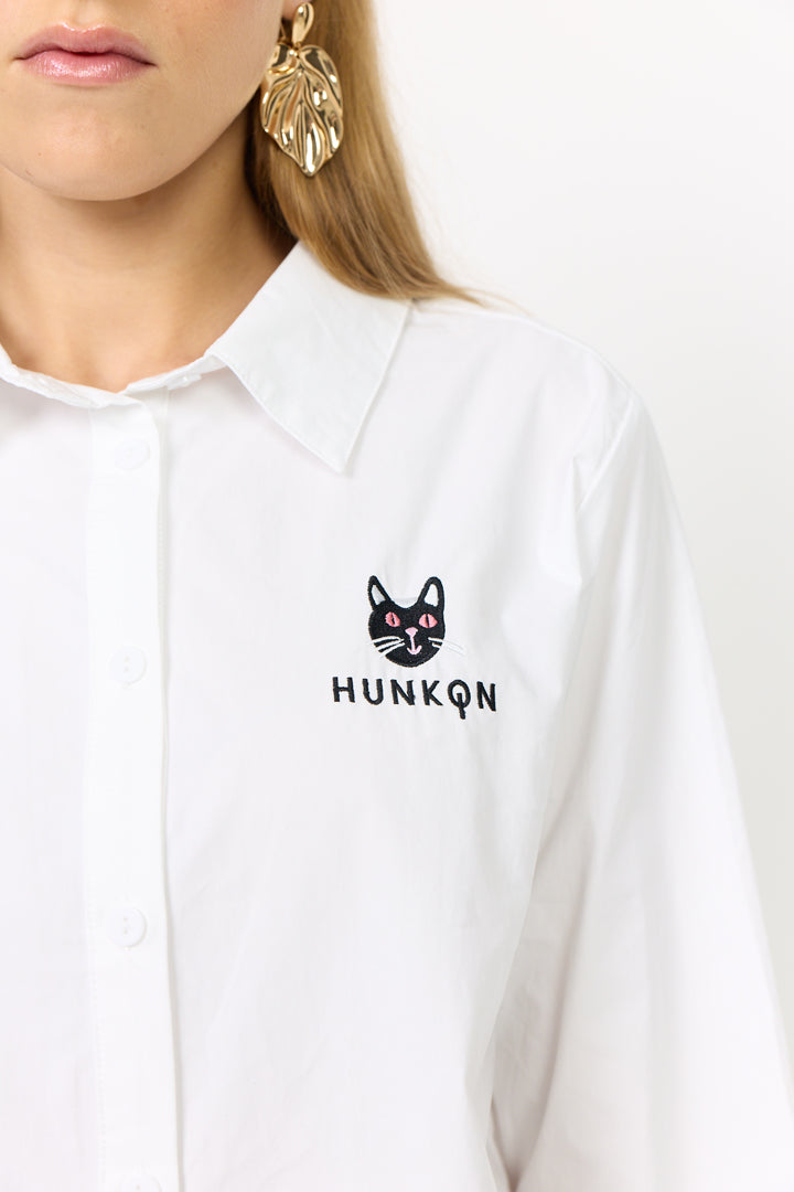 HUNKØN Esme Shirt Skjorter White