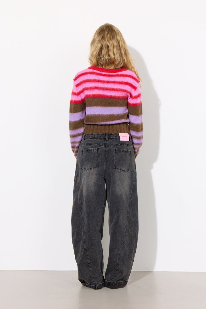 HUNKØN Farah Knit Blouse Bluser Cocoa Rib