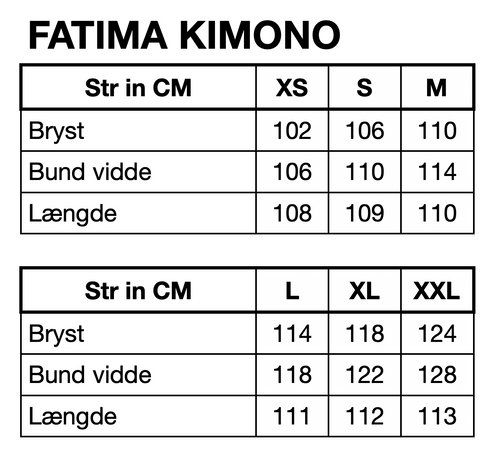 HUNKØN Fatima Kimono Kimonoer Mixed Glitter