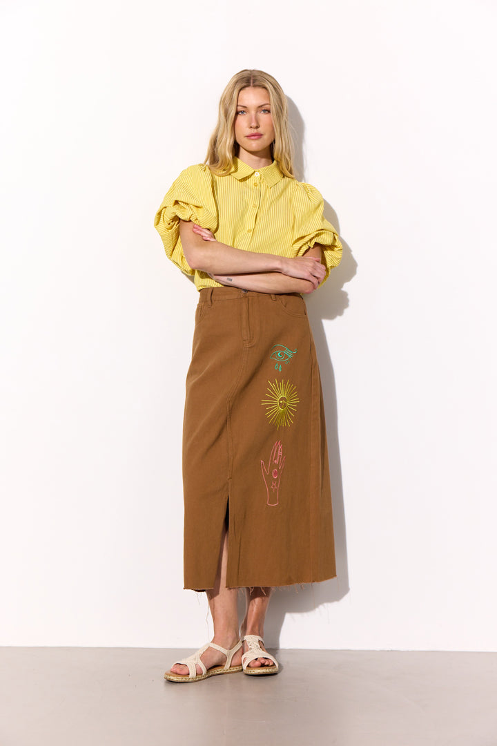 HUNKØN Gudrun Shirt Skjorter Yellow