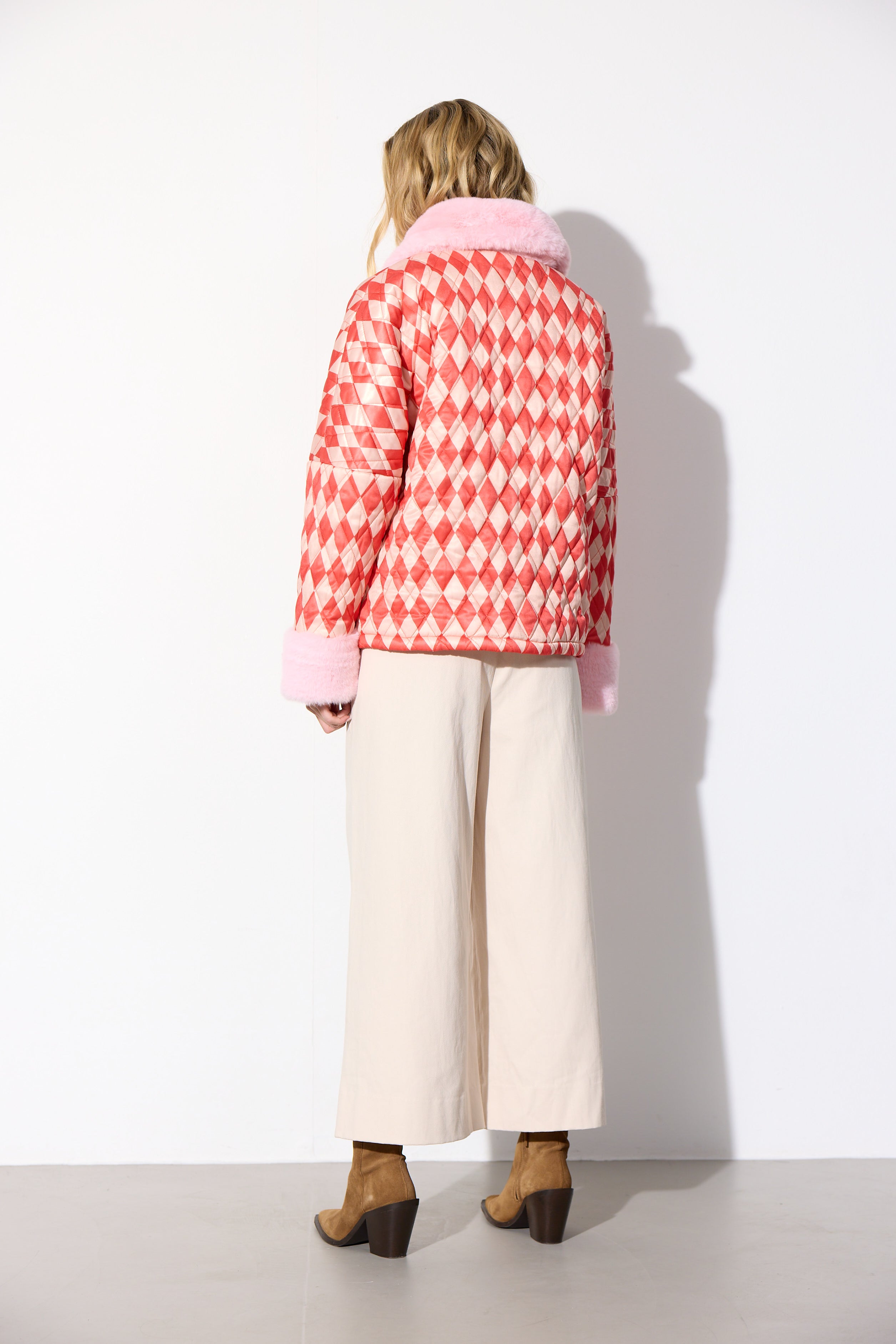 HUNKØN Harly Quilt Jacket Jakker Red Harlequin