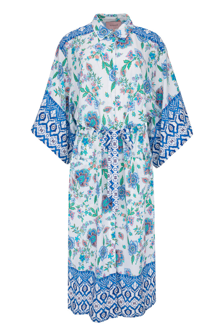 HUNKØN Helene Kimono Kimonoer Blue