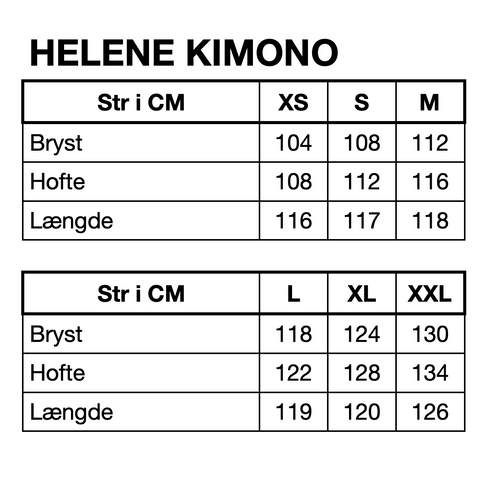 HUNKØN Helene Kimono Kimonoer Coral