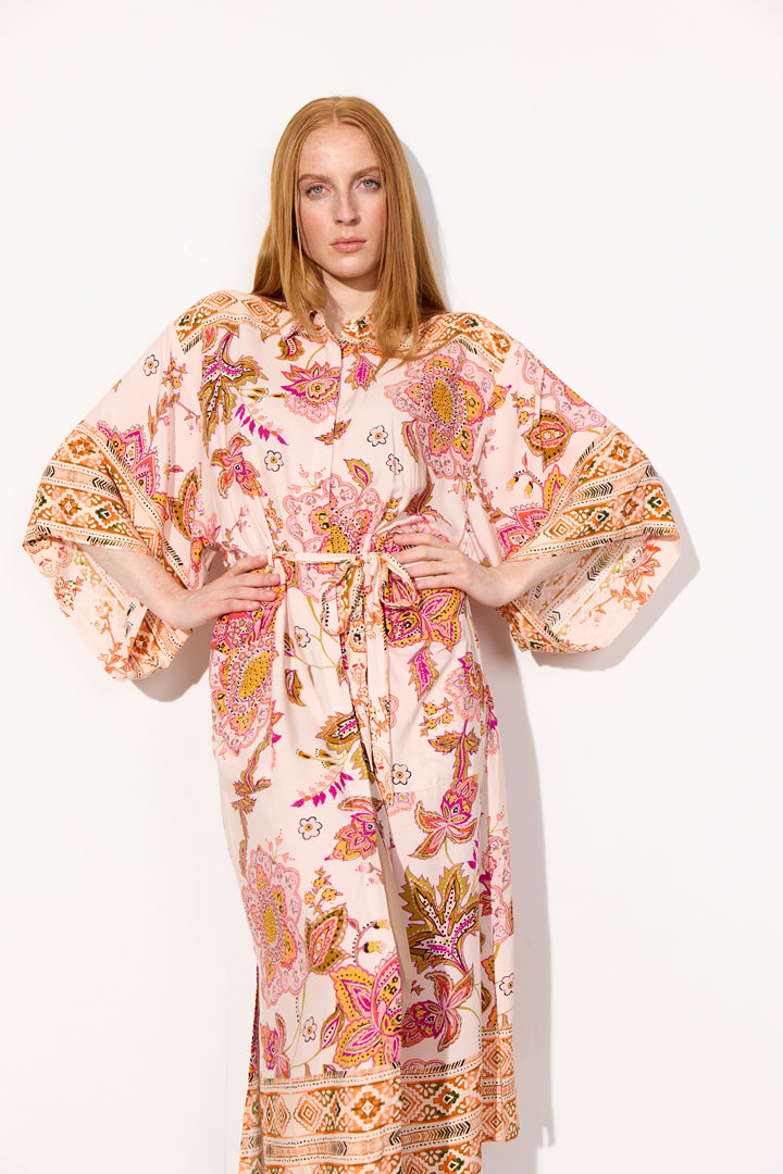 HUNKØN Helene Kimono Kimonoer Coral