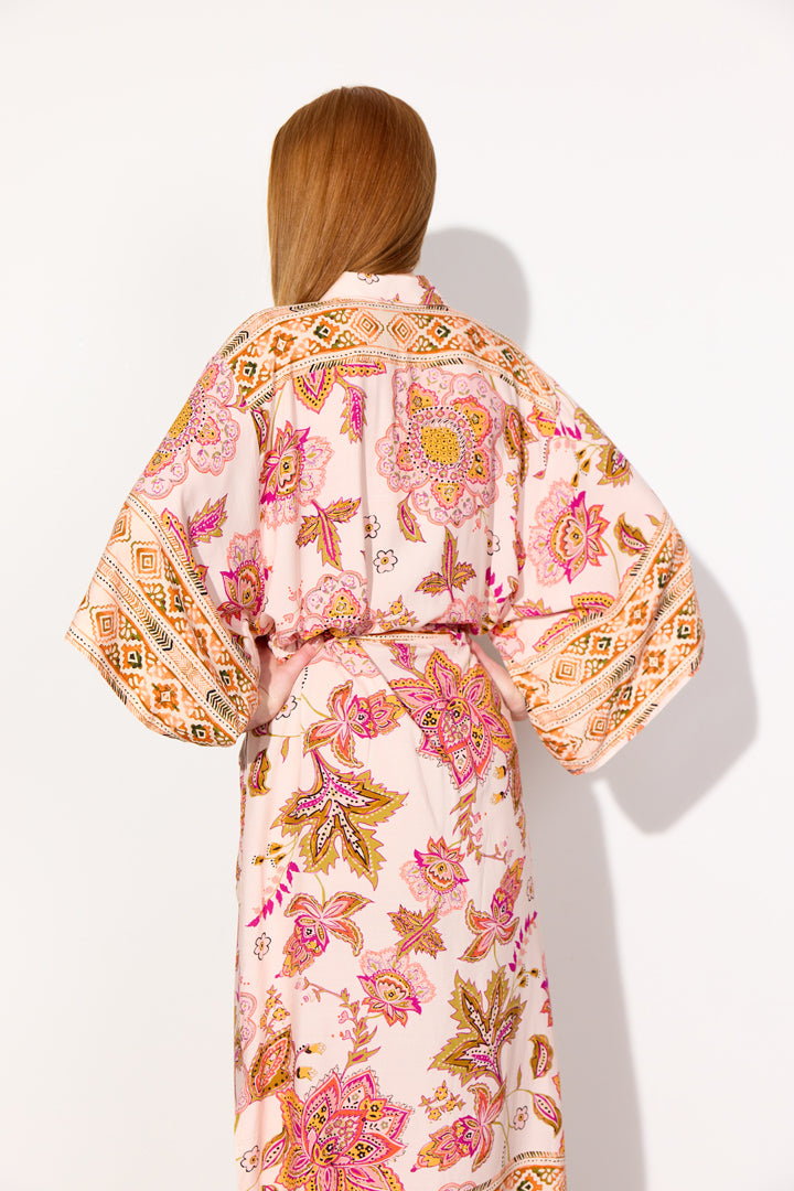 HUNKØN Helene Kimono Kimonoer Coral