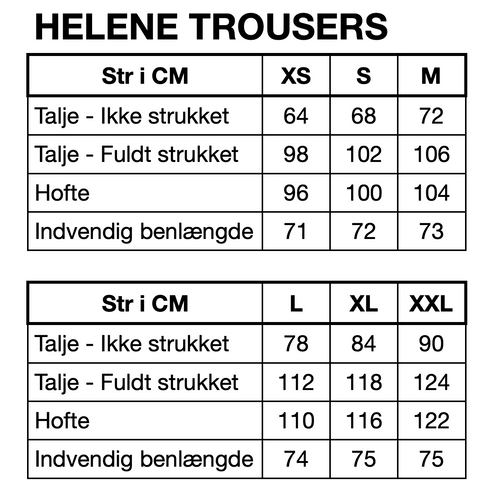 HUNKØN Helene Trousers Bukser Blue