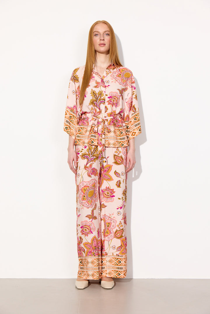 HUNKØN Helene Trousers Bukser Coral