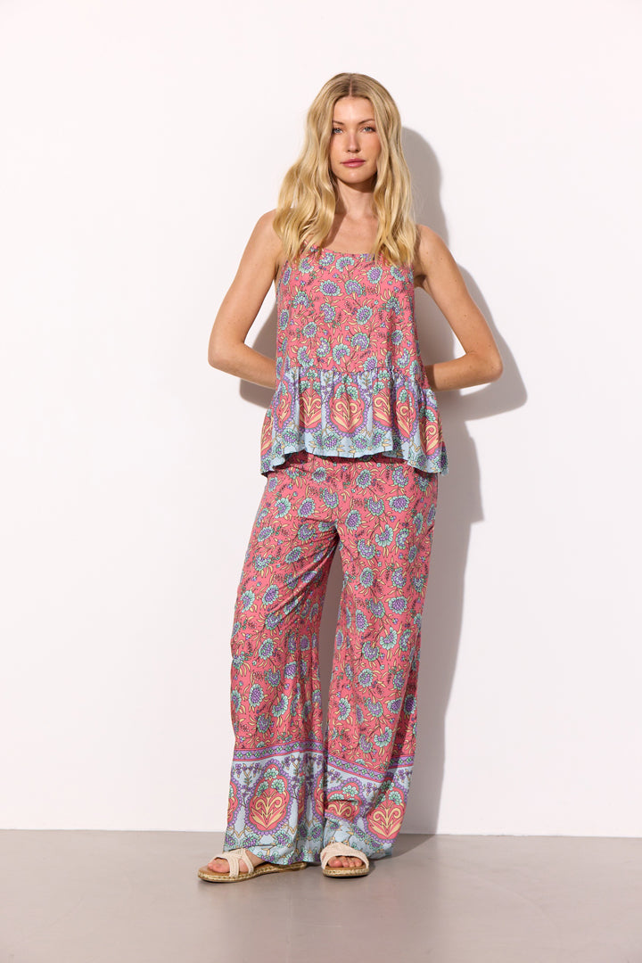 HUNKØN Helene Trousers Bukser Berry