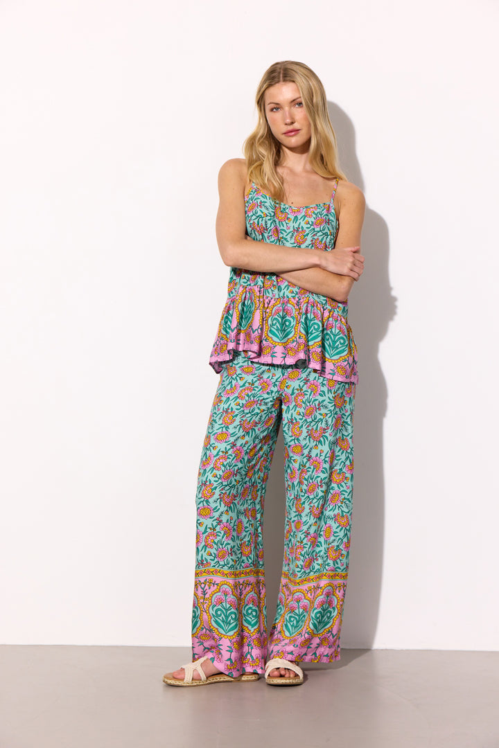 HUNKØN Helene Trousers Bukser Mint