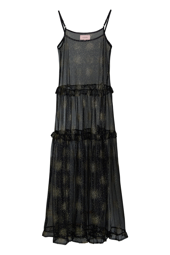 HUNKØN Huxi Strap Dress Kjoler Black