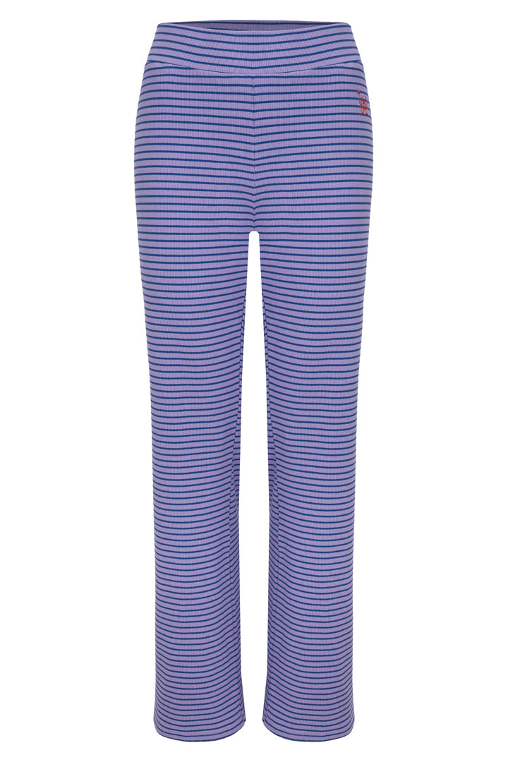 HUNKØN Indie Trousers Bukser Purple Striped