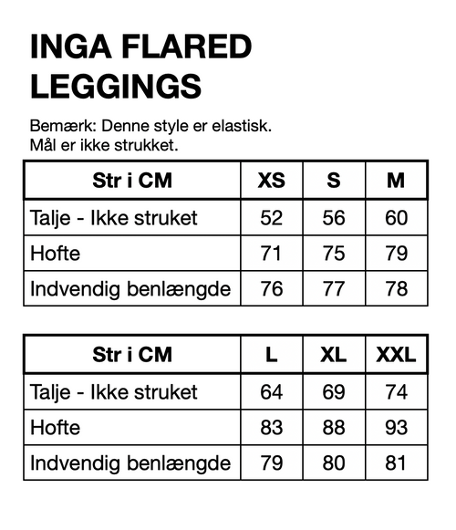 HUNKØN Inga Flared Leggings Leggings Black snake Art Print