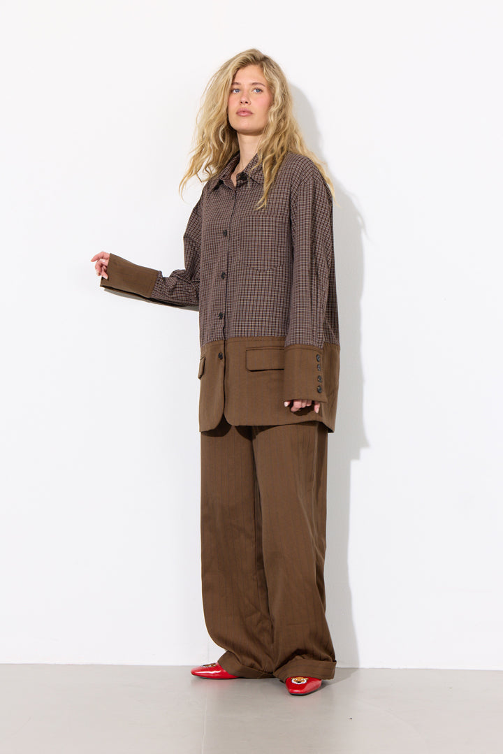 HUNKØN Irena Trousers Bukser Brown