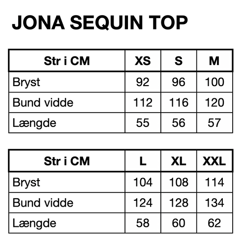 HUNKØN Jona Sequin Top Toppe Chestnut