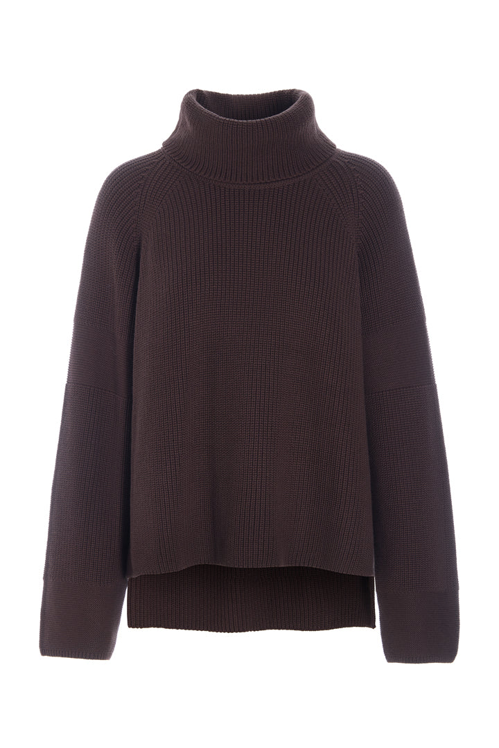 HUNKØN Jules Knit Blouse Bluser Chestnut