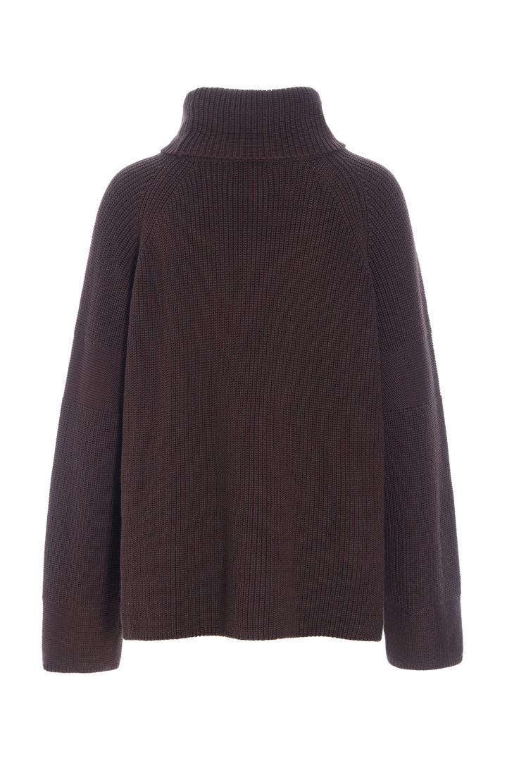 HUNKØN Jules Knit Blouse Bluser Chestnut