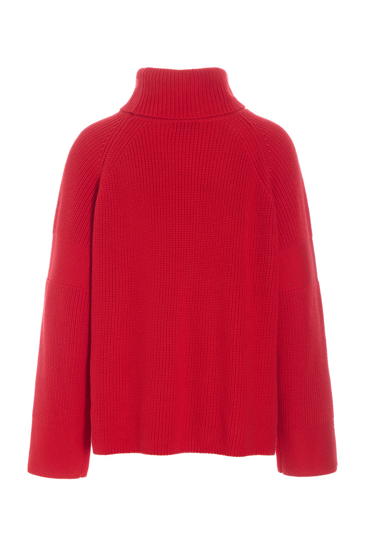 HUNKØN Jules Knit Blouse Bluser Red