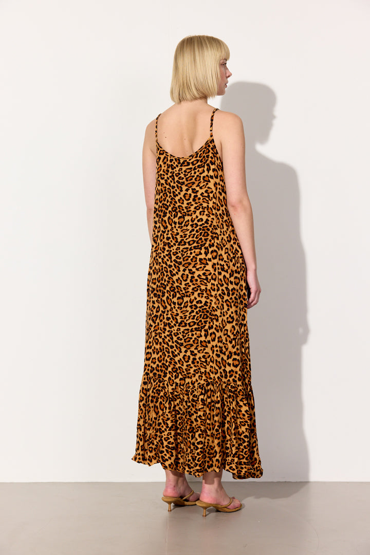 HUNKØN Kate Dress Kjoler Leopard