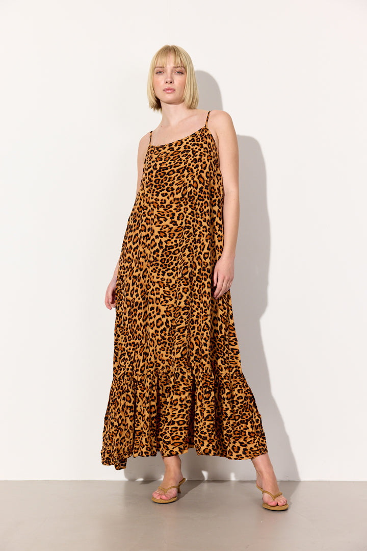 HUNKØN Kate Dress Kjoler Leopard