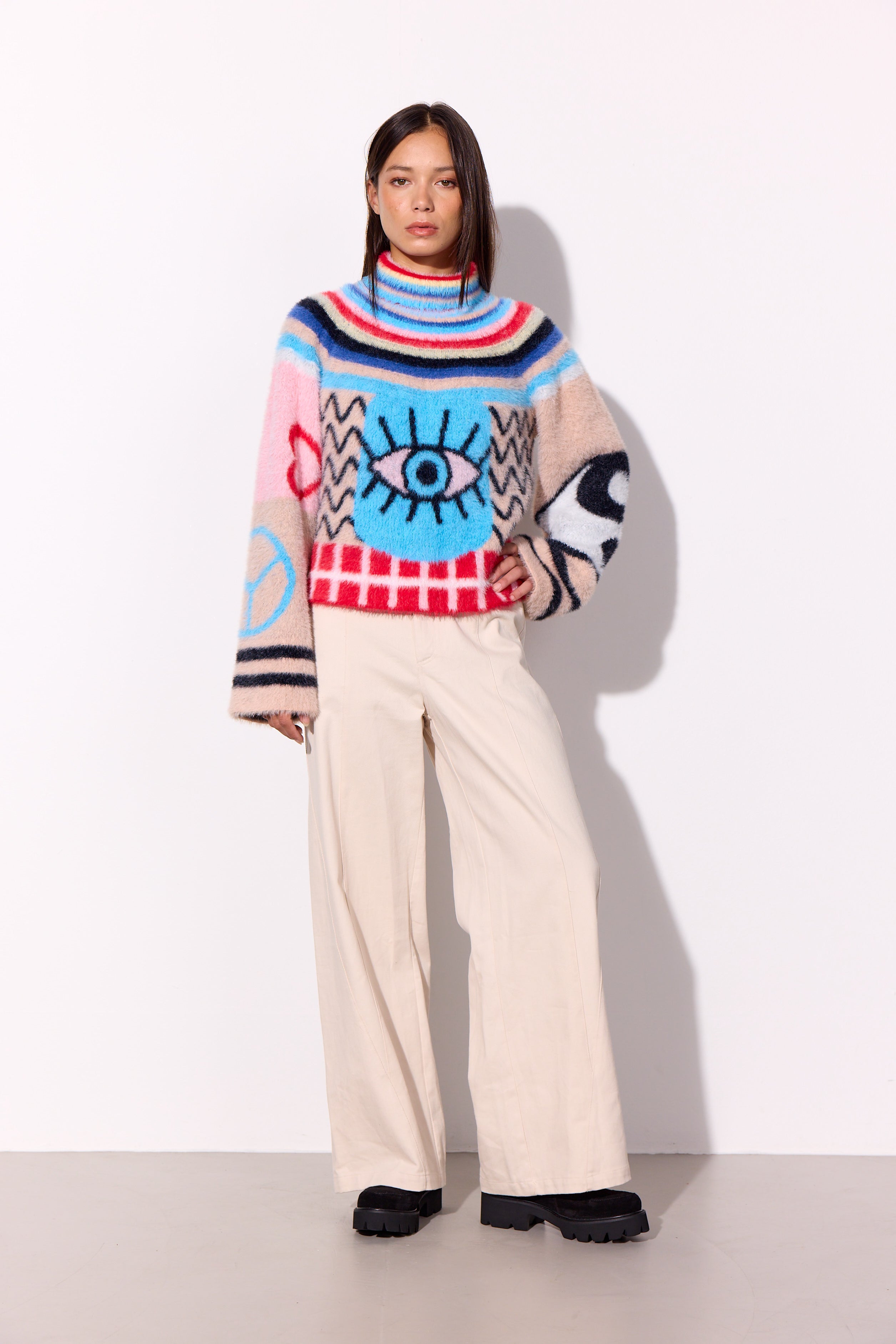 HUNKØN Kitti Knit Blouse Bluser Mixed