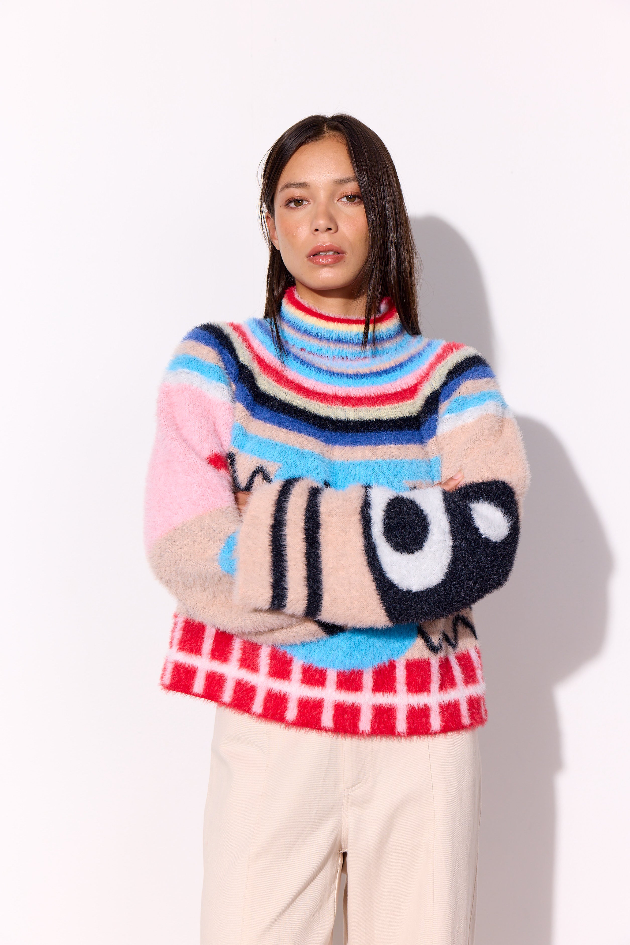 HUNKØN Kitti Knit Blouse Bluser Mixed