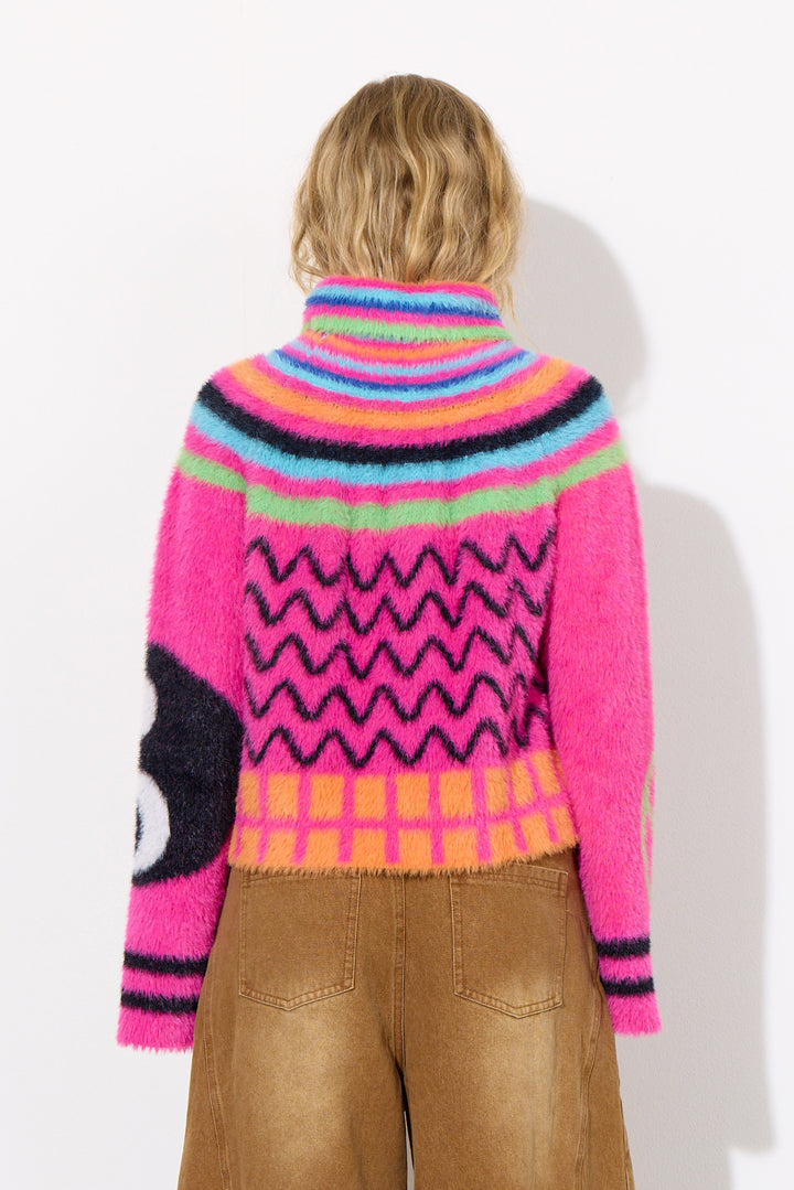 HUNKØN Kitti Knit Blouse Bluser Green Eye