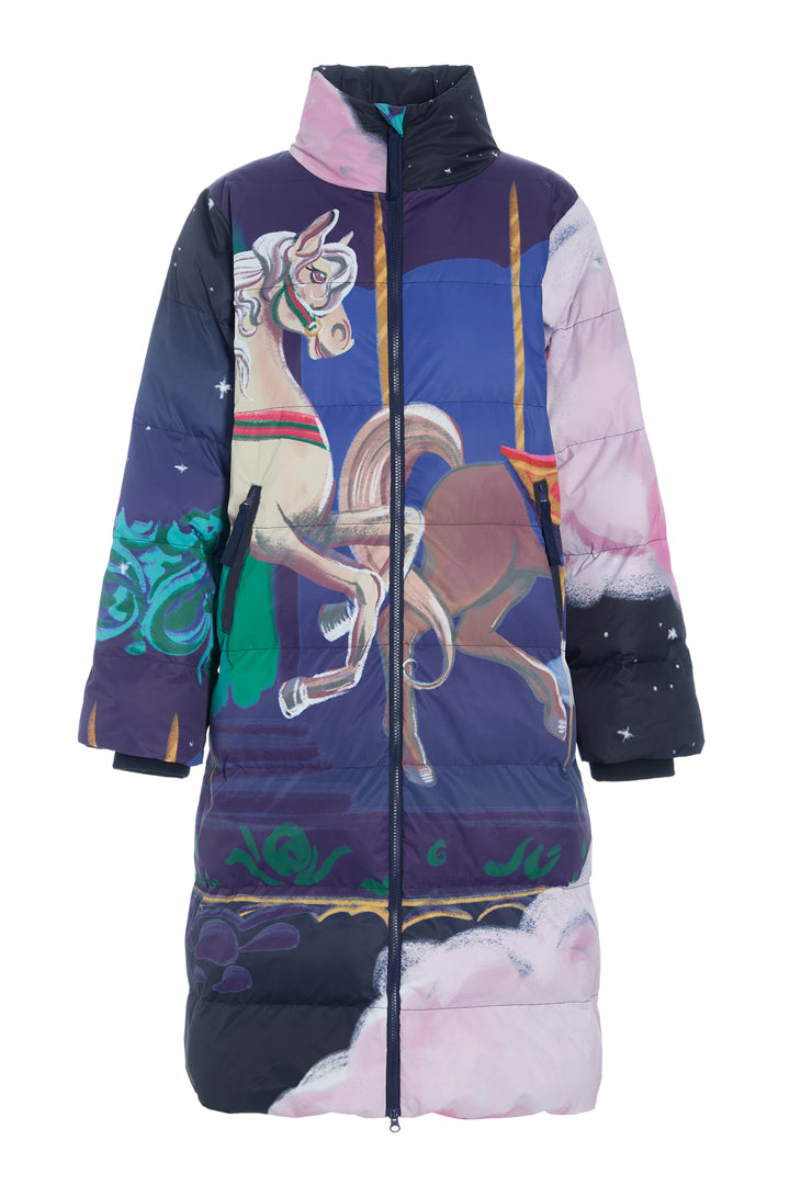 HUNKØN Kiwi Coat Frakker Dream Fairground Art Print