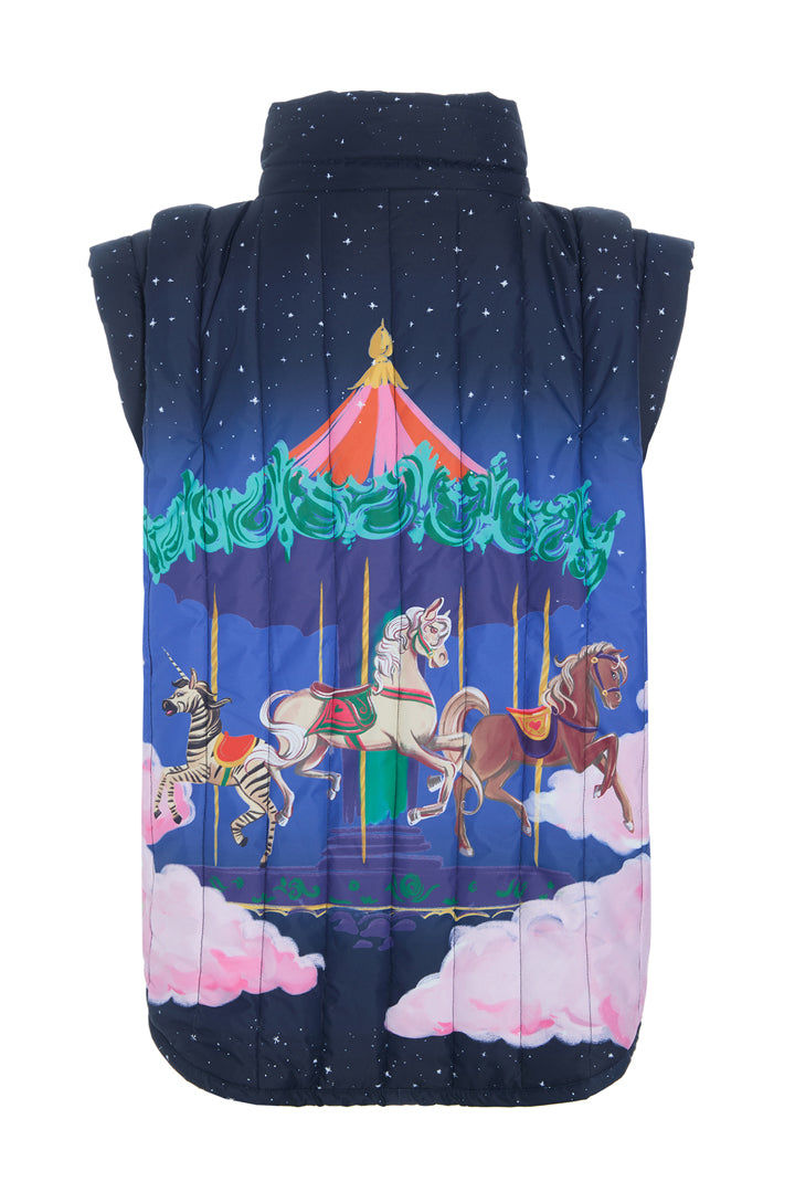 HUNKØN Kiwi Short Vest Vests Dream Fairground Art Print
