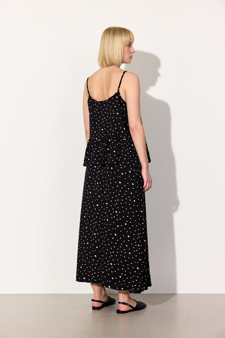 HUNKØN Kris Top Toppe Black w/White dots