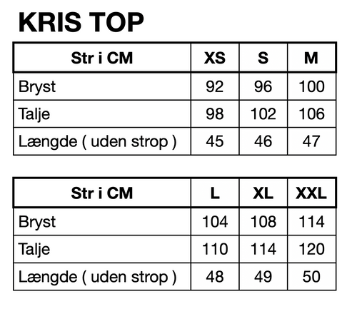 HUNKØN Kris Top Toppe Blue