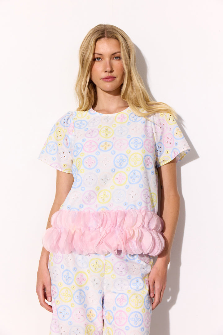 HUNKØN Lana Blouse Bluser Pastels