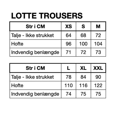 HUNKØN Lotte Trousers Bukser Rose
