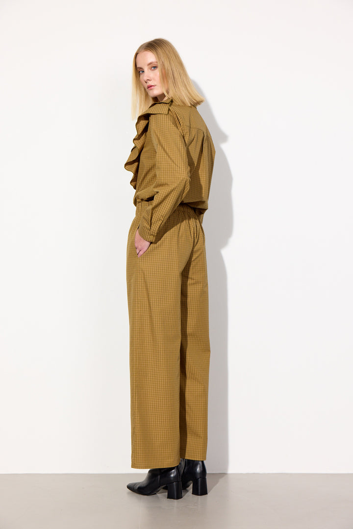 HUNKØN Luca Trousers Bukser Brown