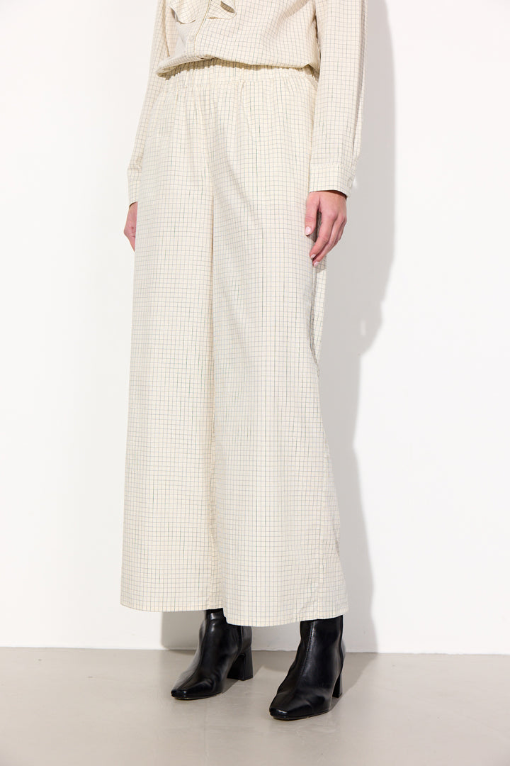 HUNKØN Luca Trousers Bukser Cream